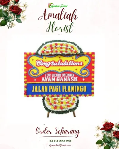 Bunga Papan Congratulation di Gajahrejo